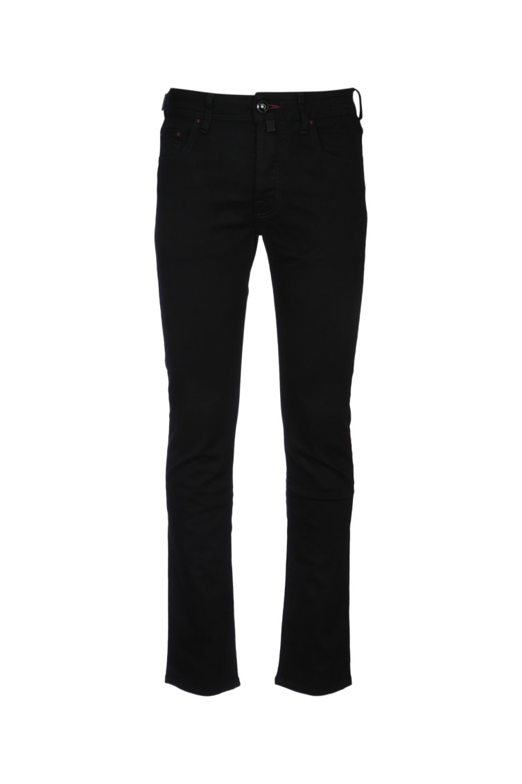 Jacob Cohen Belt-loop Casual Pants In Black