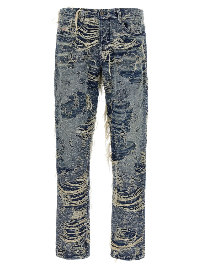 Diesel Regular Distressed Jeans 2023 D-finitive 09m04 In Blue