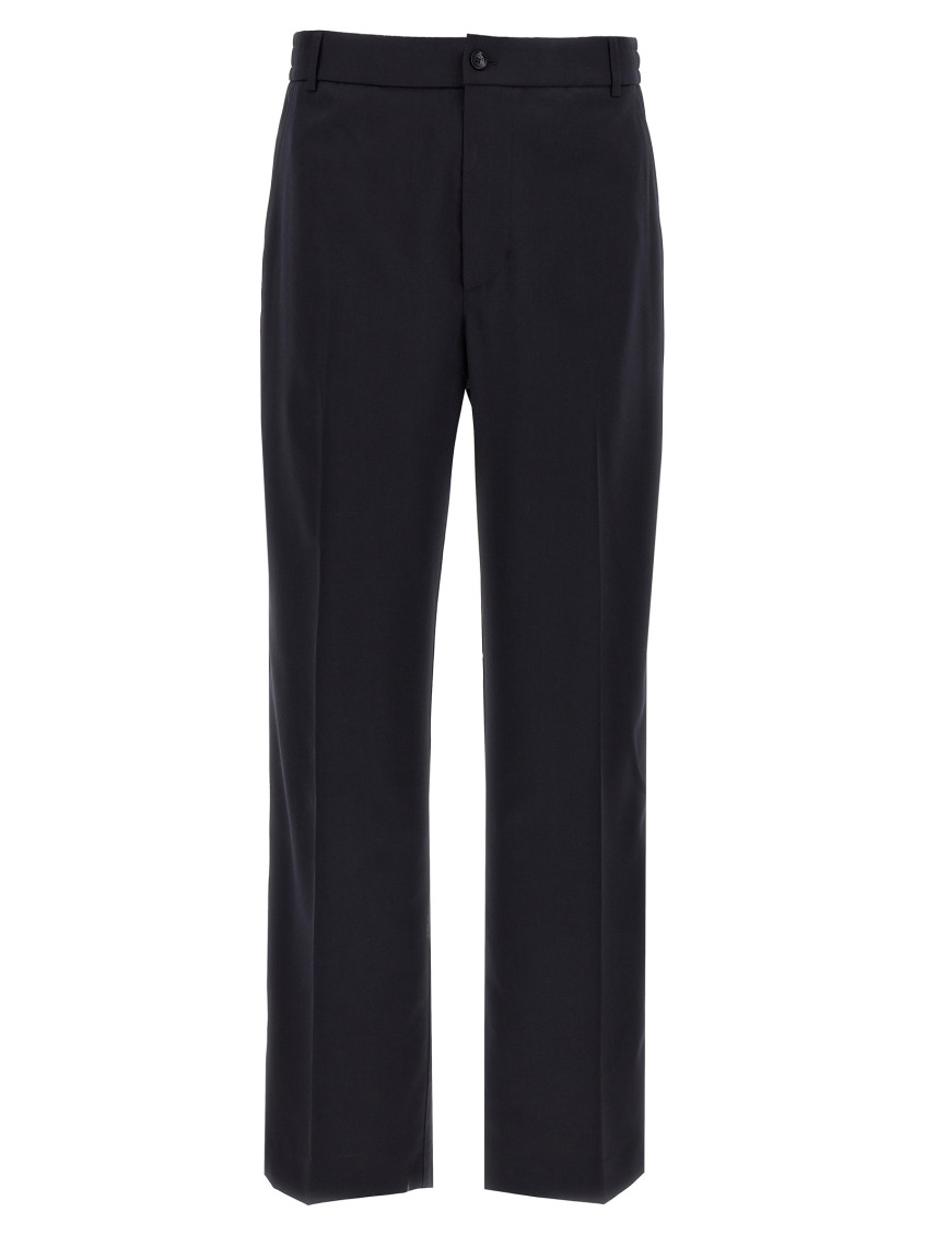 Moncler Waistband Loop Casual Pants In Blue