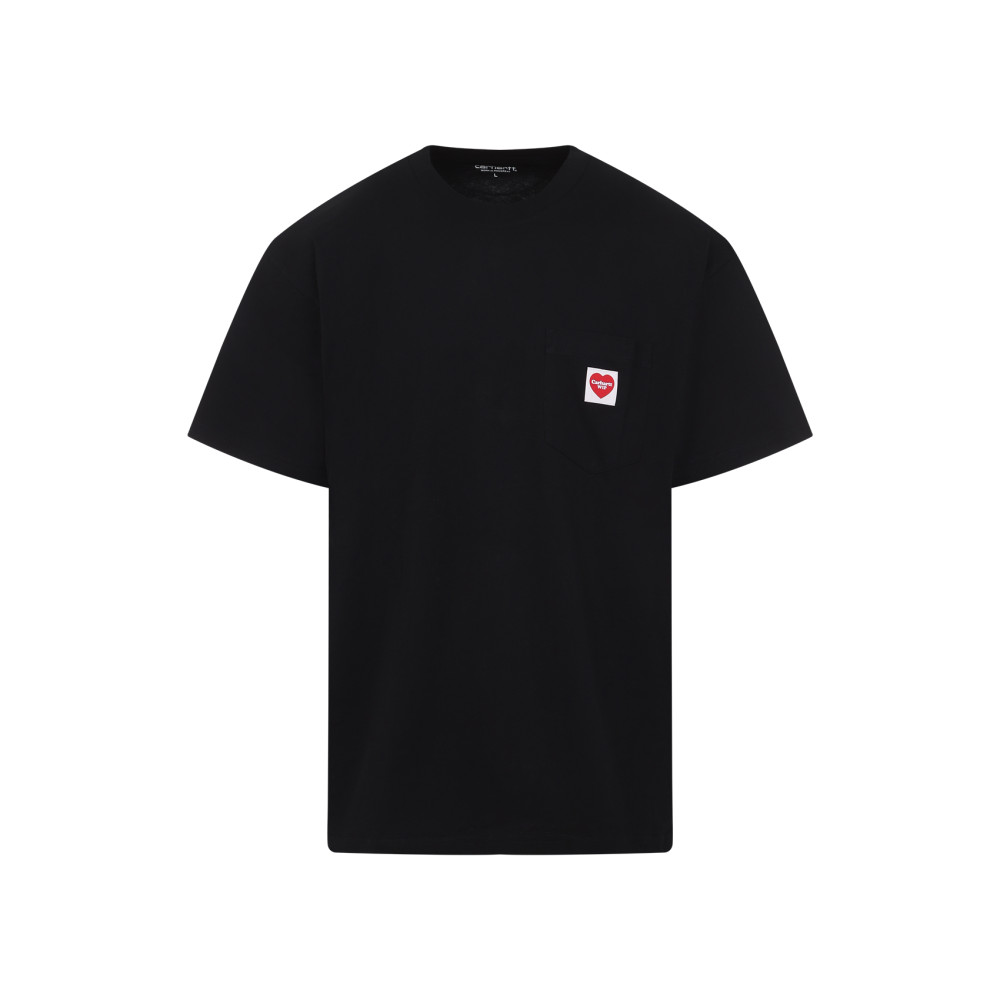 Carhartt Man T-shirt Midnight Blue Size Xl Cotton In Black