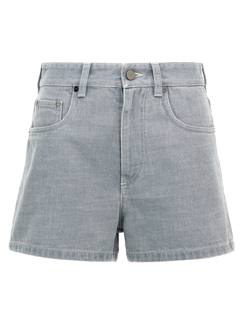 FENDI BLUE LOGO SHORTS