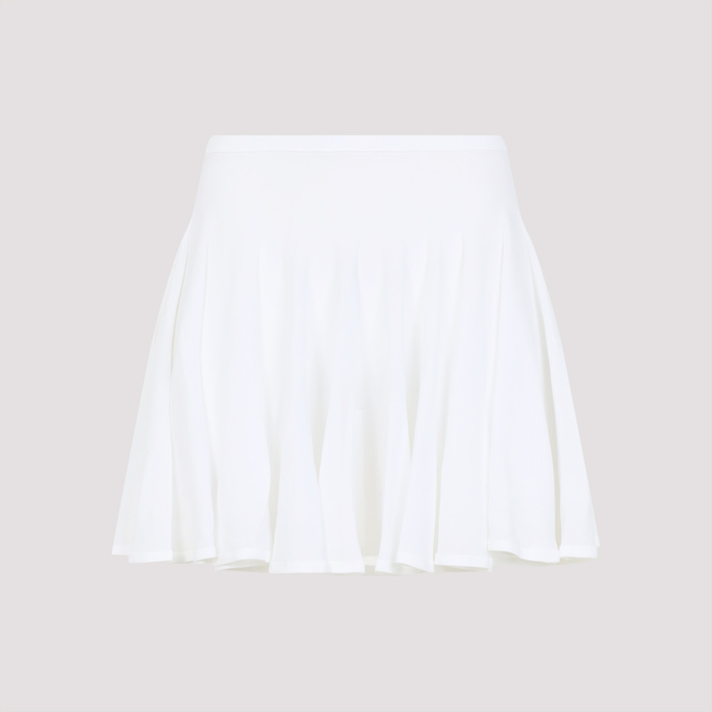Shop Alaïa White Skater Skirt