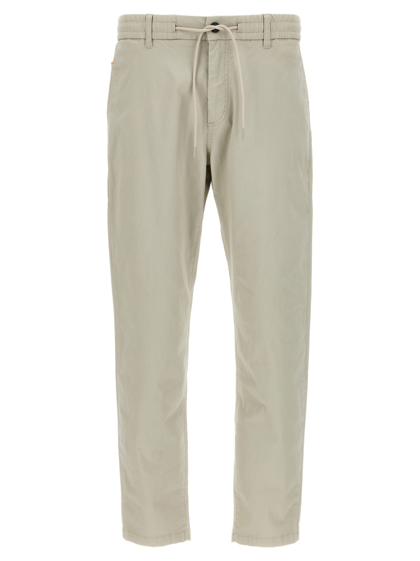HUGO BOSS BEIGE COTTON TROUSERS