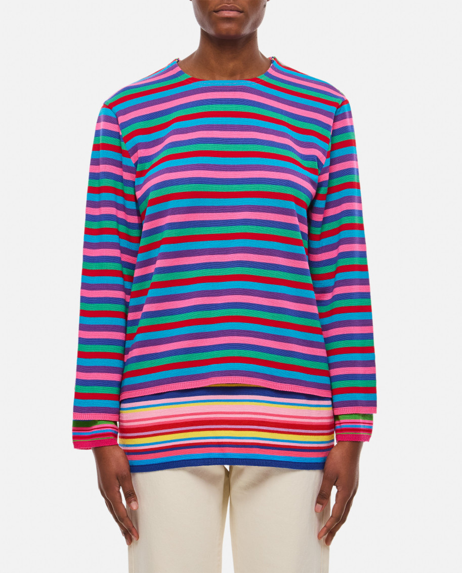COMME DES GARÇONS MULTICOLOR STRIPED SWEATER