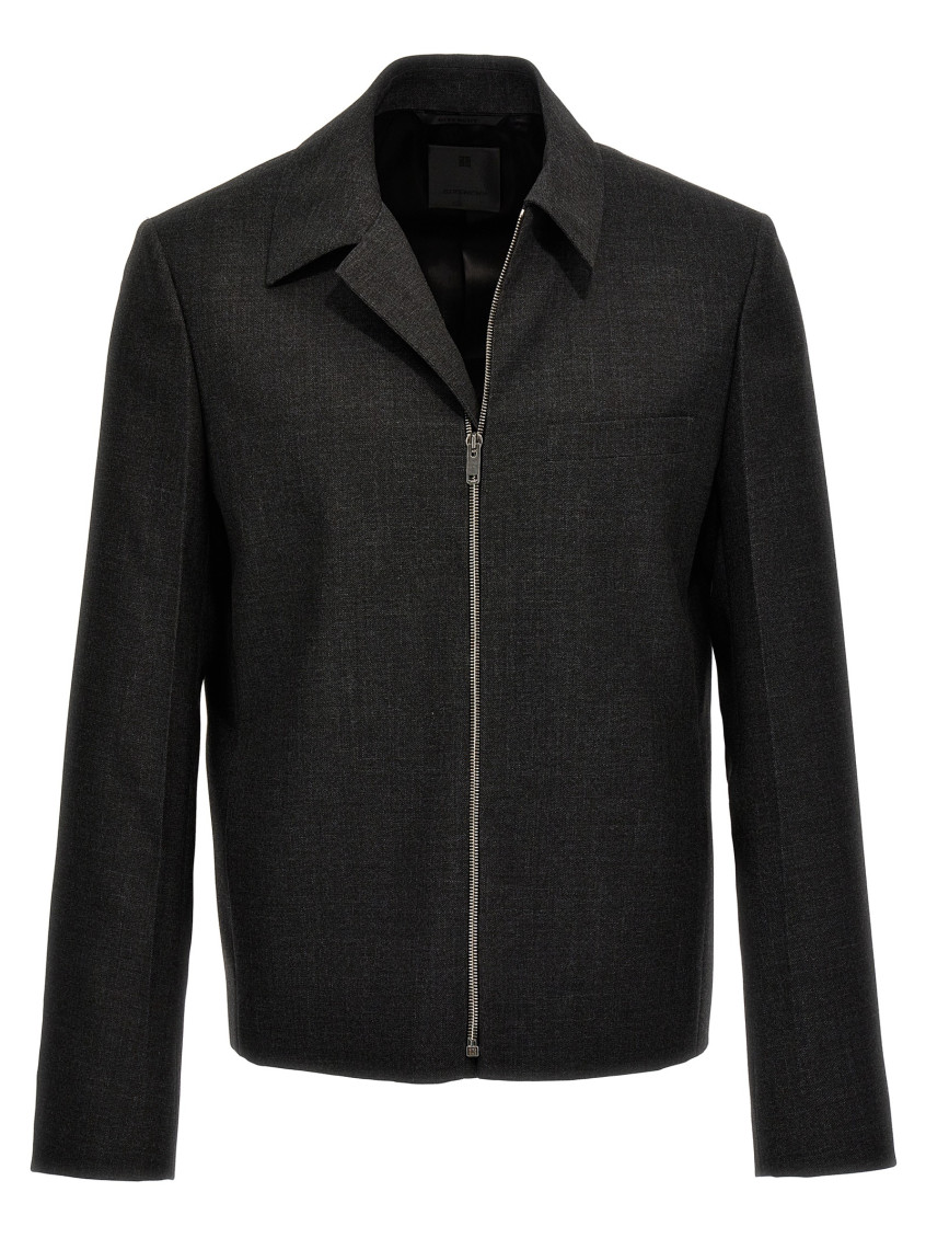 Givenchy Structured Blouson Casual Jackets And Parka Gray In Grey