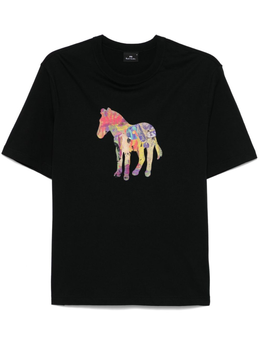Ps By Paul Smith Ps Paul Smith Zebra Craft Cotton T-shirt