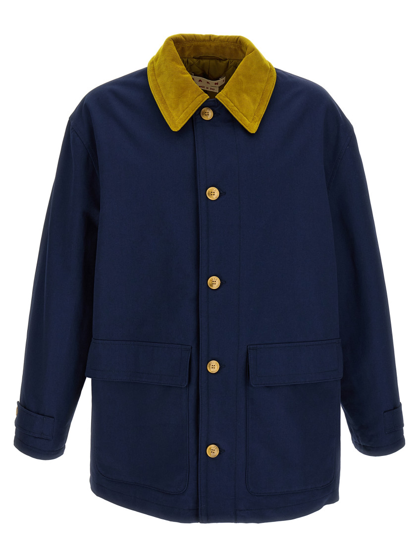 Marni Parka In Gabardine De Coton