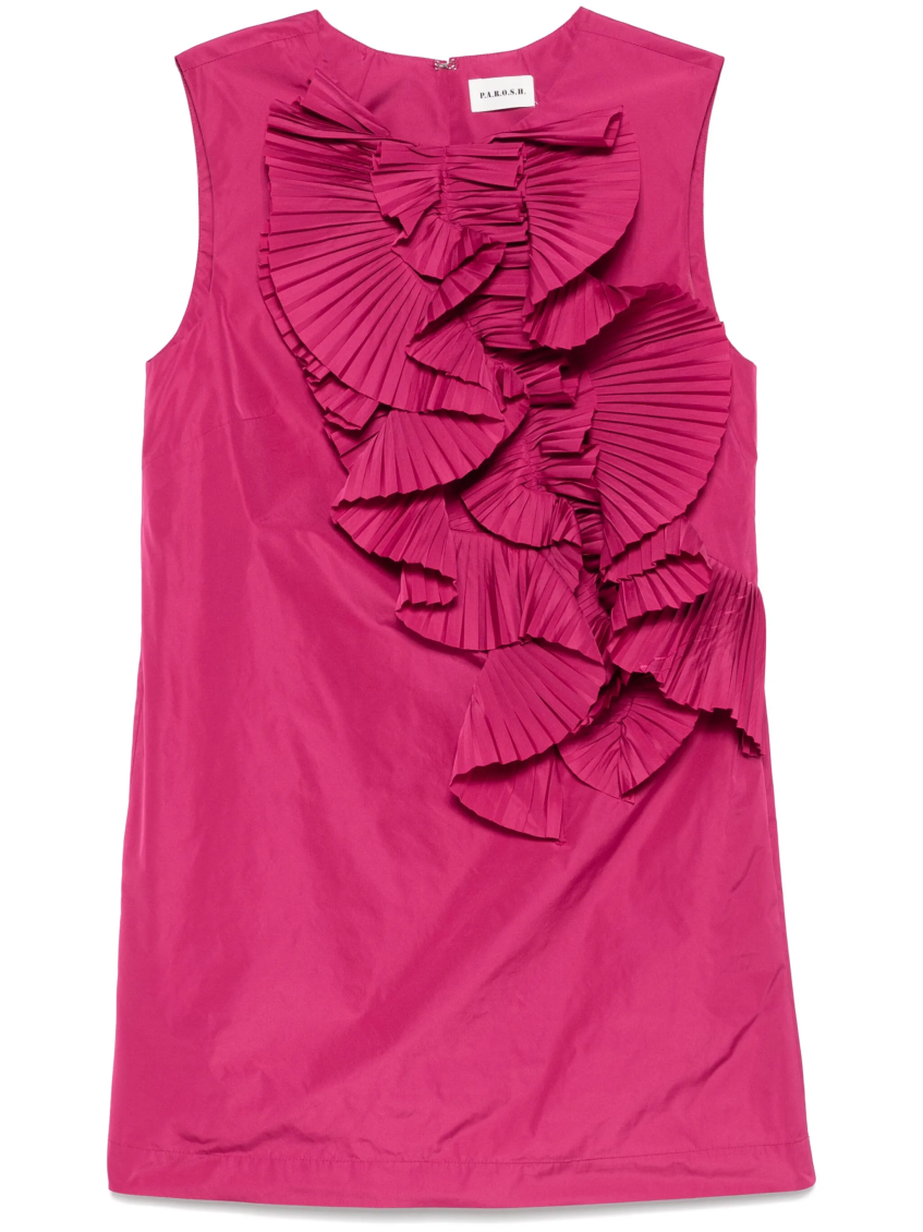 P.a.r.o.s.h Ruffled Accents Mini Dress