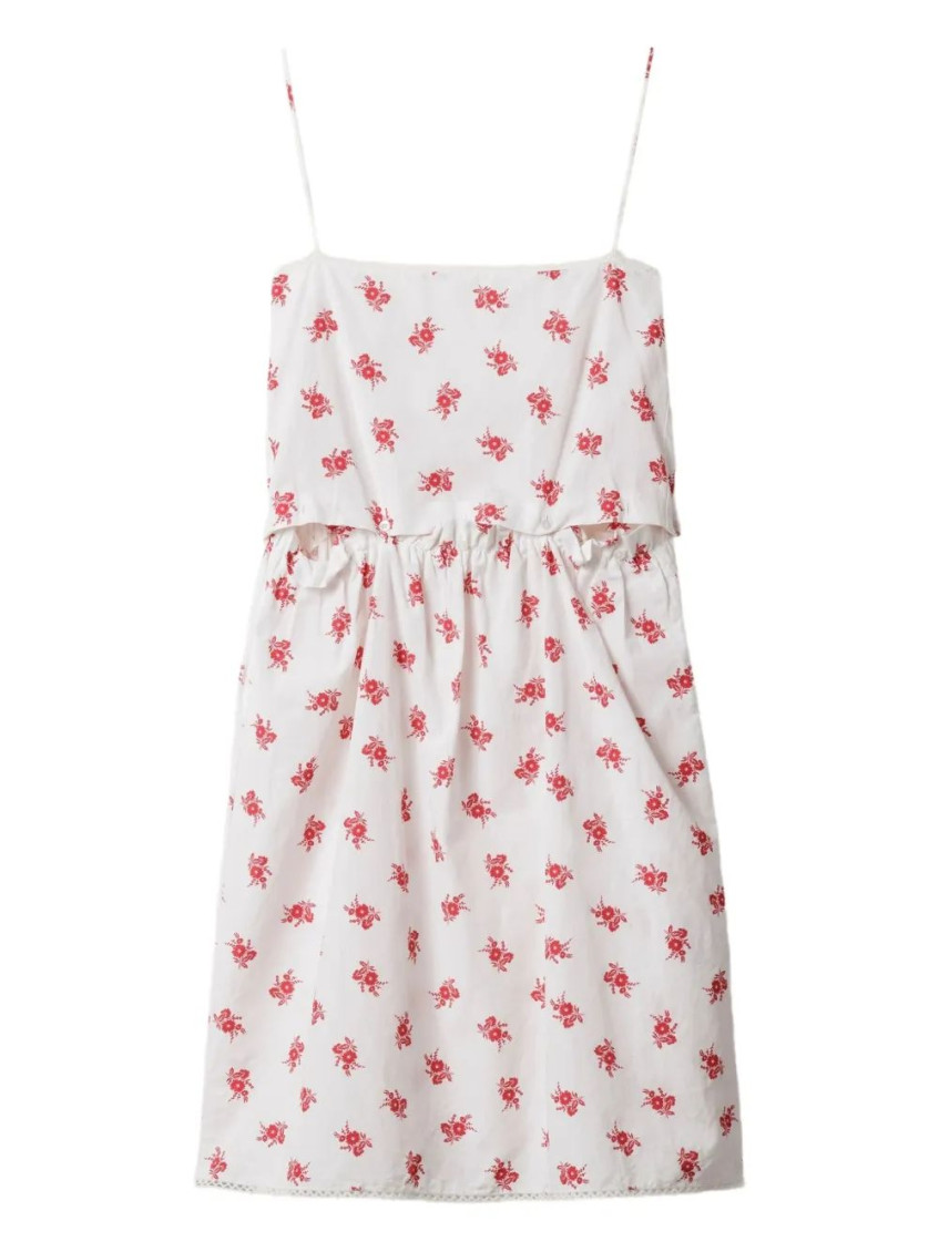 Miu Miu White Cotton-poplin Dress