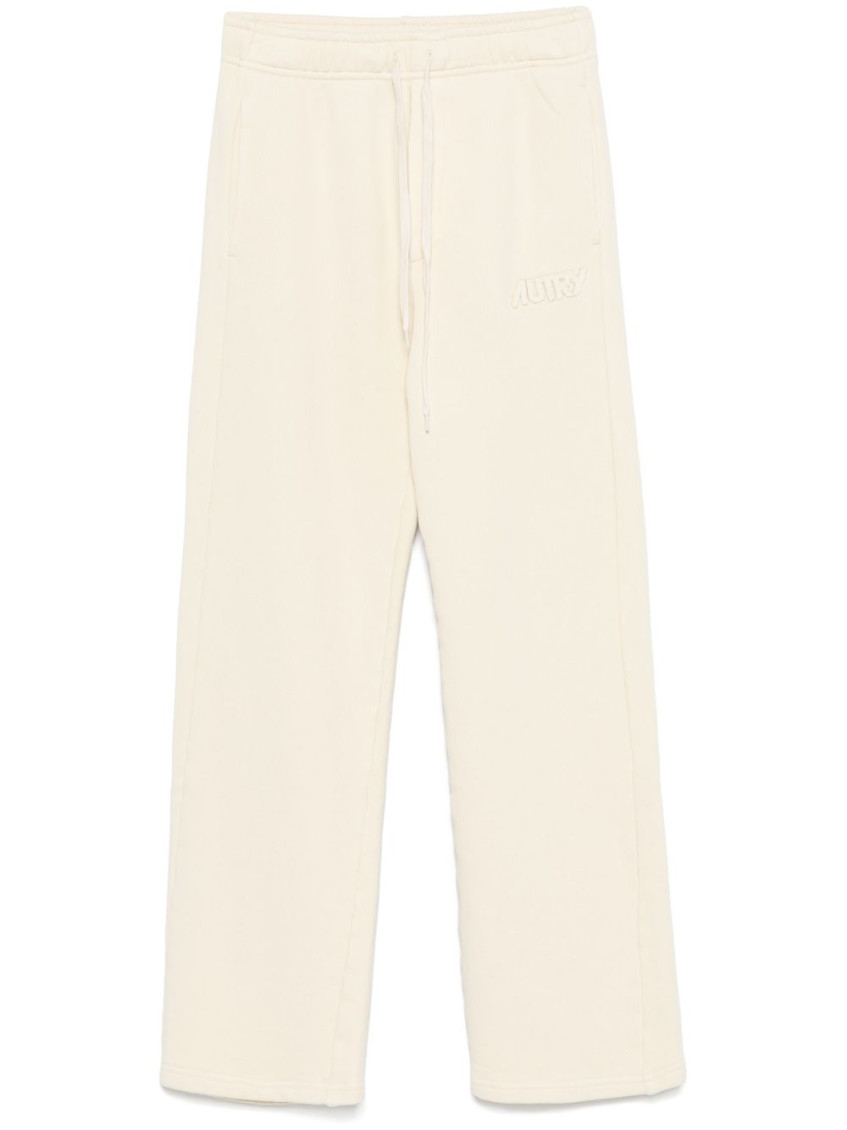 AUTRY BEIGE LOGO TRACK PANTS