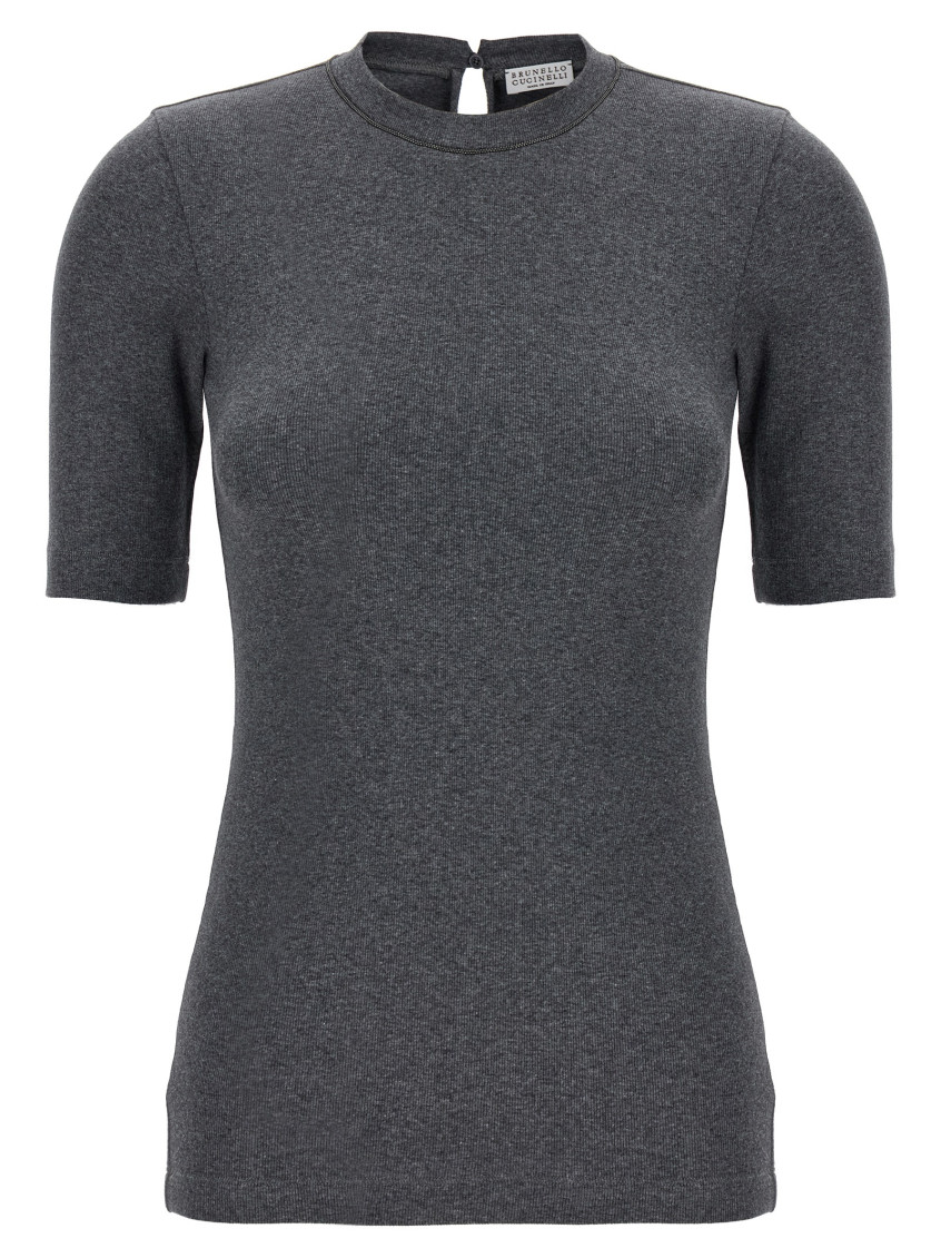 Brunello Cucinelli Women Sparkling Ribbed Cashmere Sweater