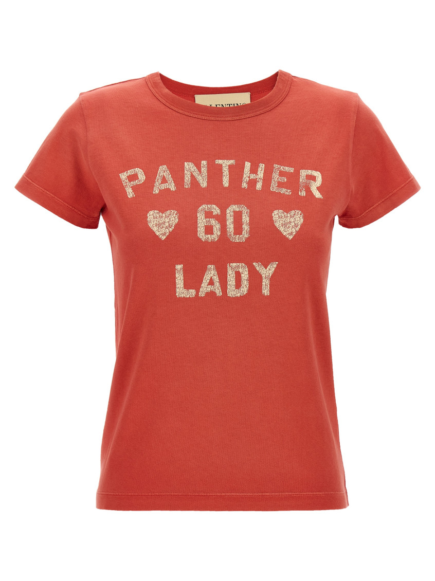 Valentino Panther Lady Graphic Print Crew Neck T-shirt