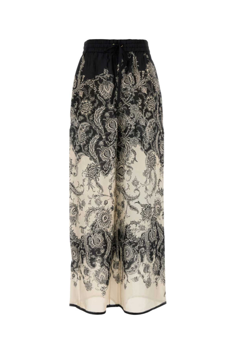 Zimmermann Relaxed Floral Print Trousers With Elasticated Waistband