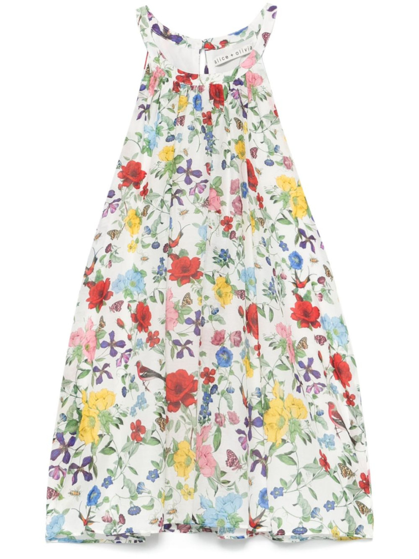 Alice And Olivia Diana Sleeveless Structured Midi Dress