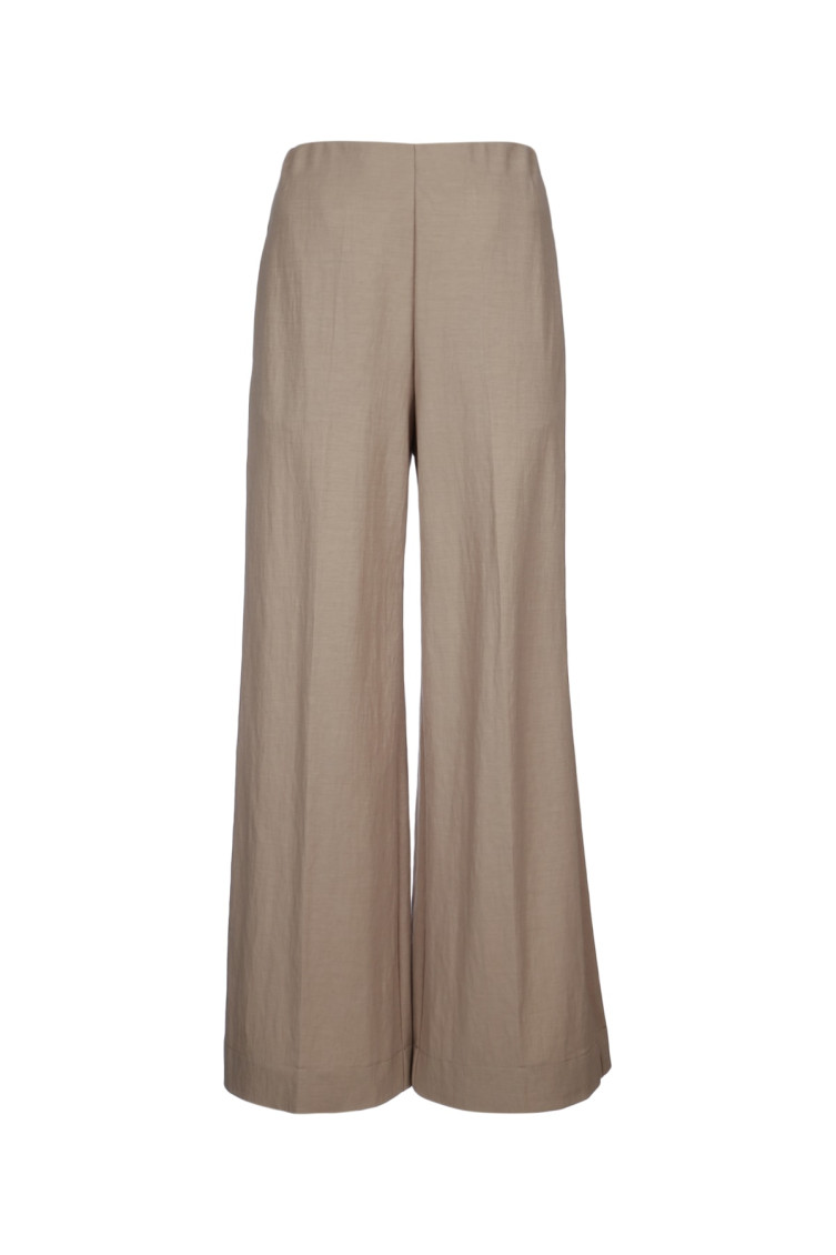 Shop Harris Wharf London Beige Flared Trousers