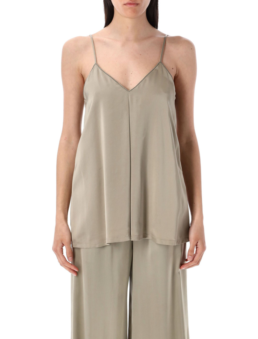 Fabiana Filippi Brown Viscose Top