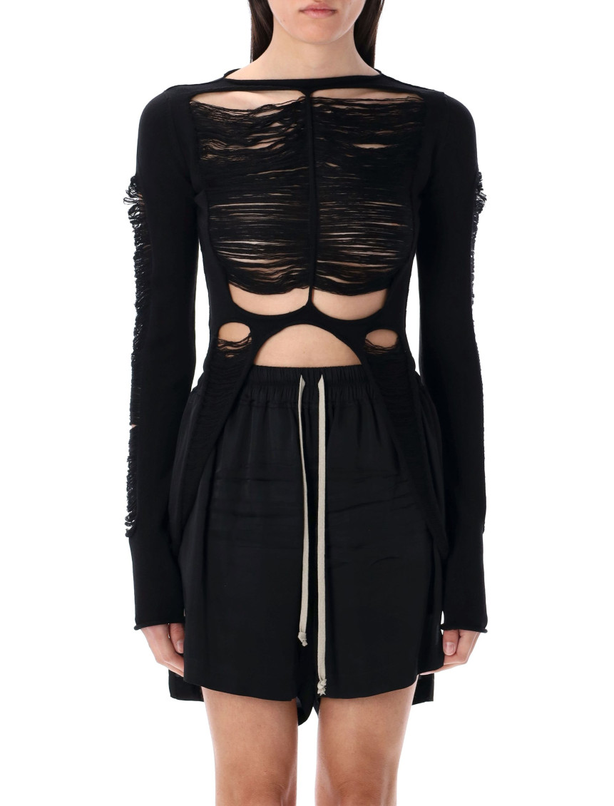 Rick Owens Black Wool Top