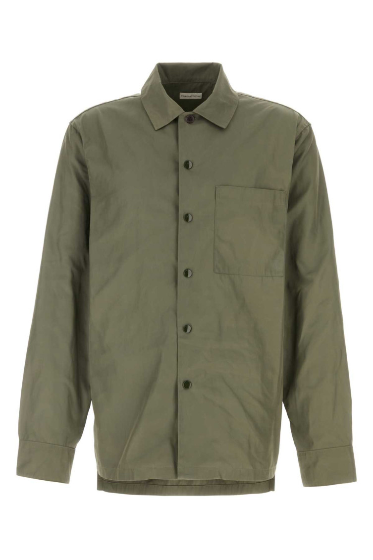 Tシャツ・カットソー Dries Van Noten Army green polyester Cornish shirt Dries Van Noten Olive Green Polyester Cornish Shirt for Men