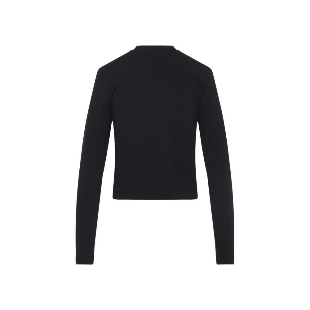 Jacquemus Black Solid T-shirt for Women Online India at Darveys.com
