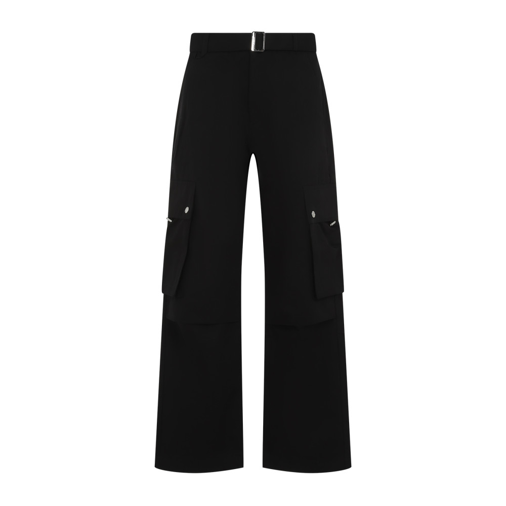 Jacquemus Straight Cargo Pants In Black