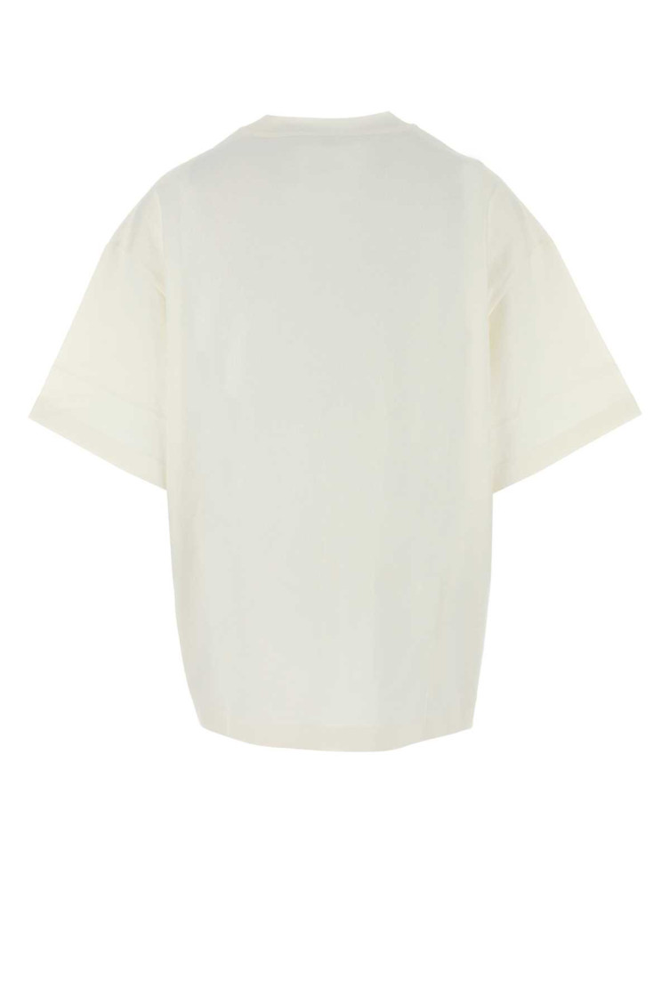 Jil Sander White Cotton T-shirt for Women Online India at Darveys.com
