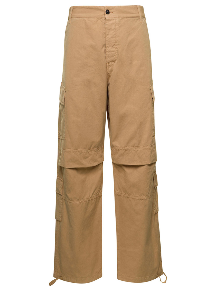 Darkpark Man Pants Camel Size 36 Cotton In Beige