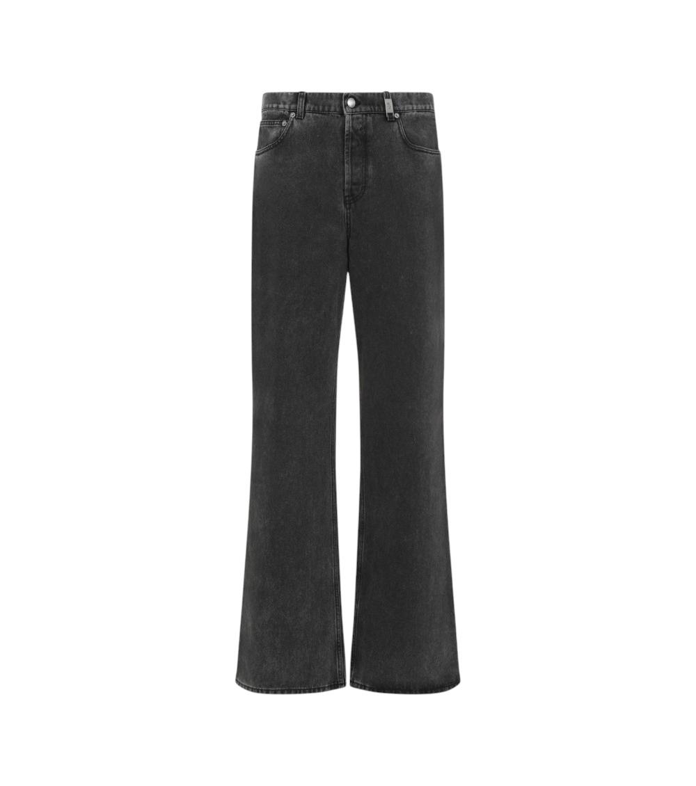 Alexander Mcqueen Low-rise Baggy Jeans In Black
