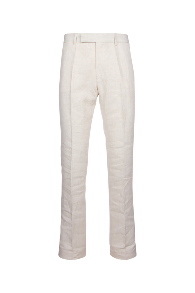 Jacquemus Men Pantalone In White