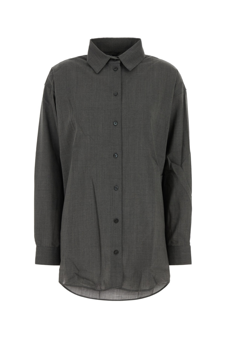 Jacquemus Grey Classic Shirt In Black
