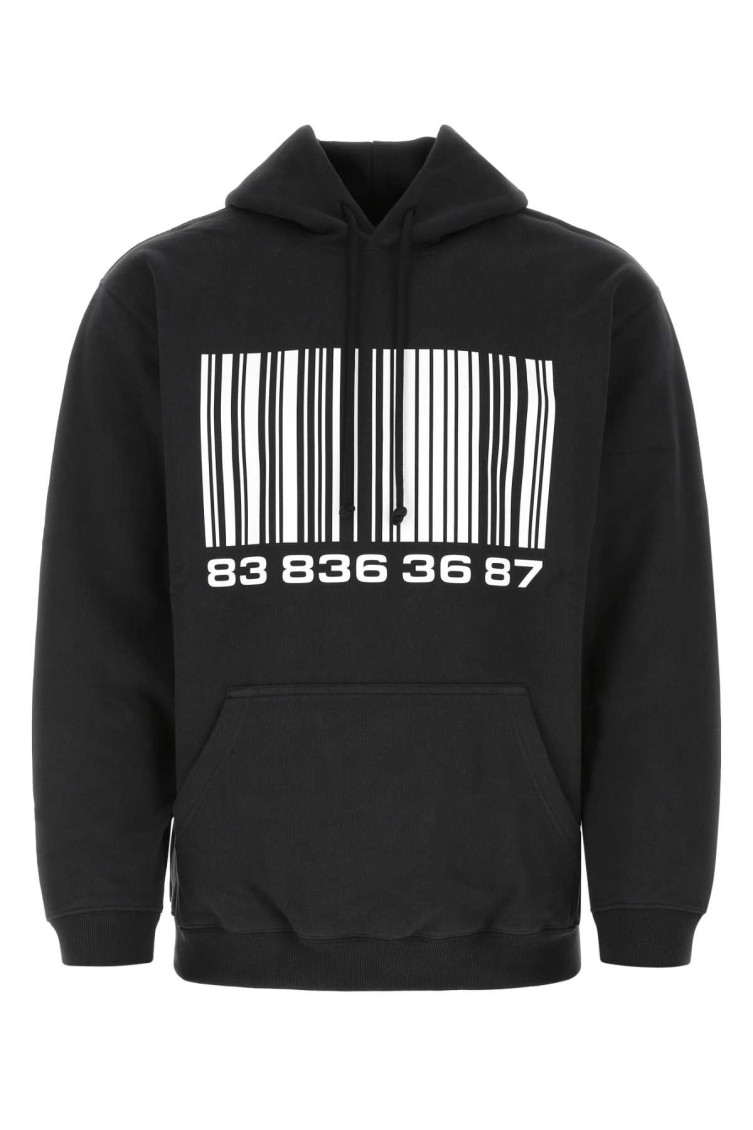 Shop Vtmnts Black Bar Code Sweatshirt