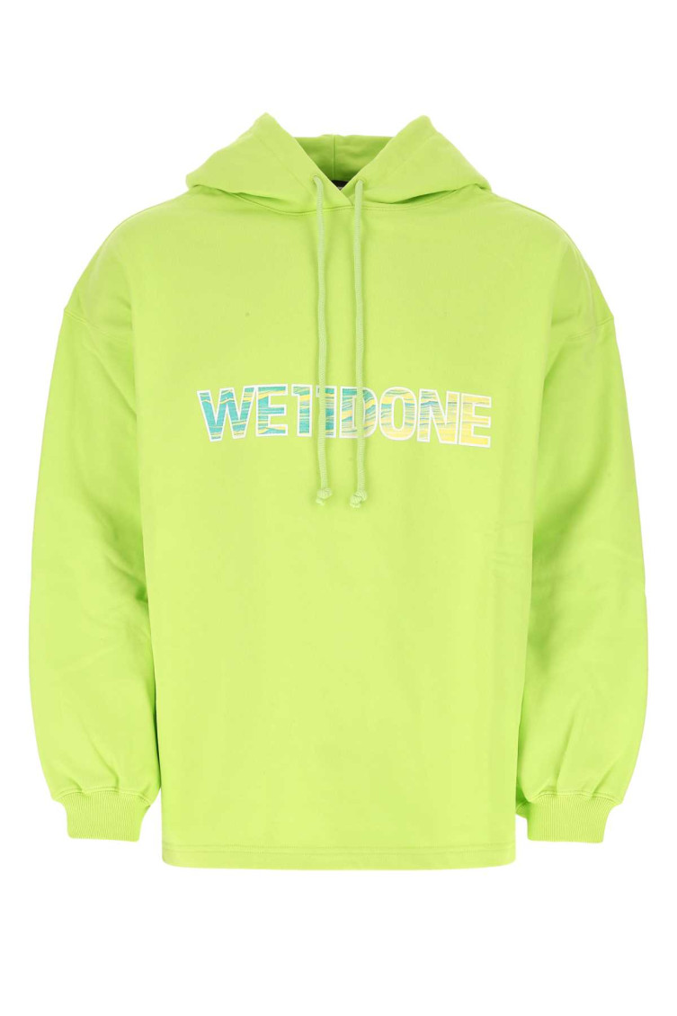 We11 Done We11done Sweatshirts In Neon Green