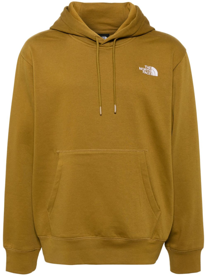 Shop The North Face Moss Green Cotton Sweatshirt In Khaki