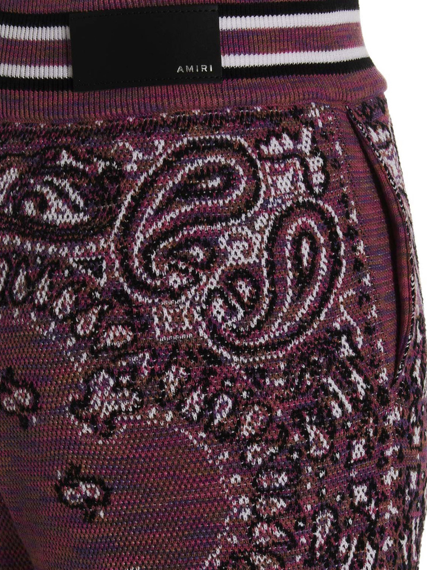 AMIRI 'Space Dye Bandana’ joggers Purple Amiri Dark Purple Space Dye Bandana Joggers for Women Online