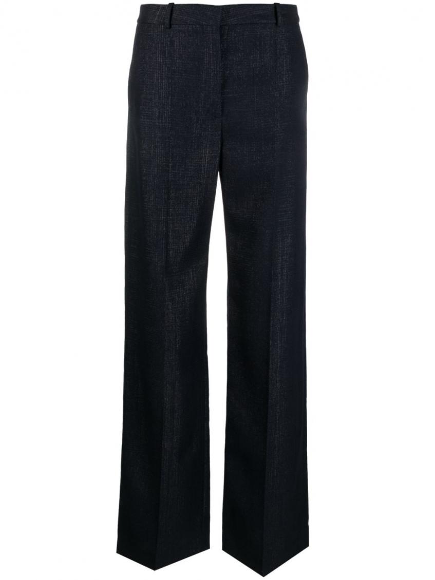 Stella Mccartney High-waist Straight Trousers In Blue