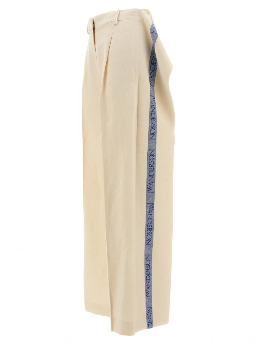 パンツ J W ANDERSON Logo band panel pants JW Anderson Beige Logo band panel pants for Women Online USA