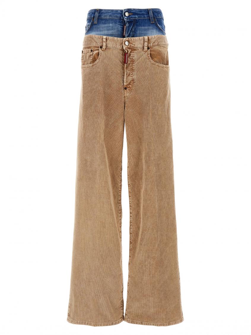 【関税込み】dsquared2 'Twin Pack' pants Dsquared2 Beige Twin Pack pants for Women Online USA at