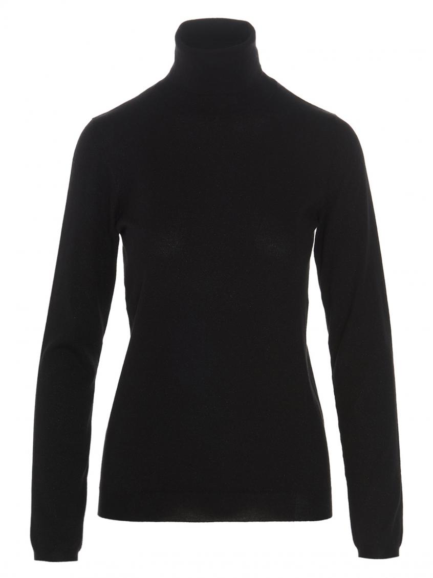 Brunello Cucinelli Cashmere Blend Lurex Rib Knit Sweater