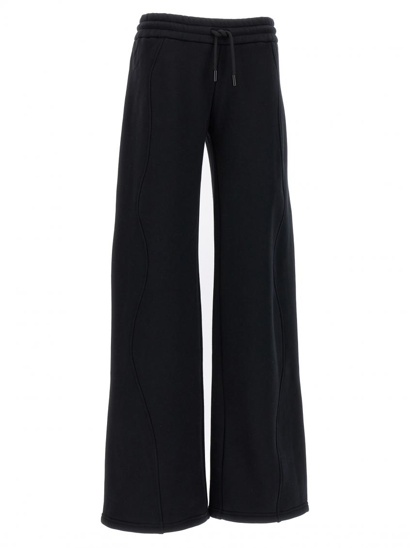 Off-white Off White Flared Joggers In Black