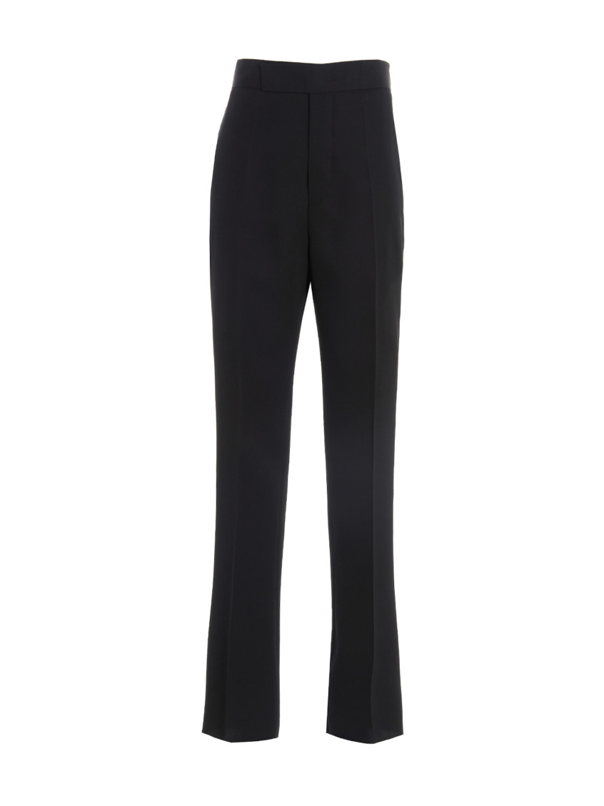 Sapio Black Gabardine pants for Women Online USA at Darveys.com