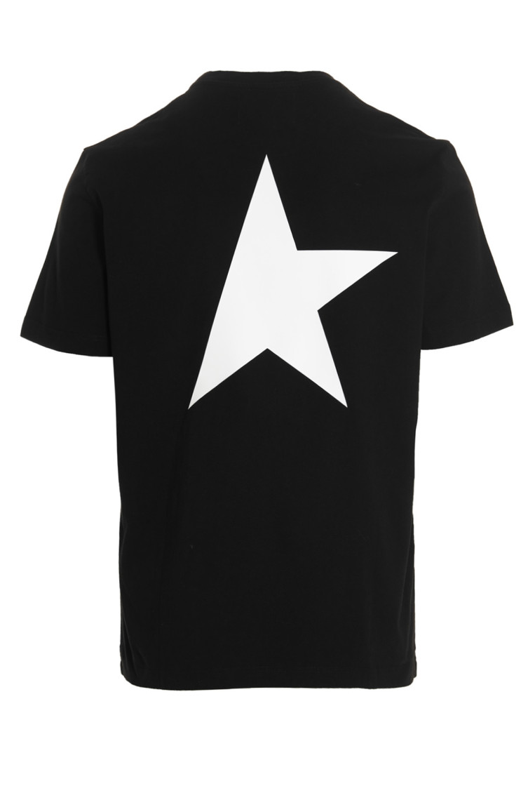 Golden Goose Black Star T-shirt In Black