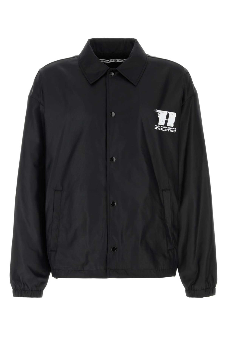 Alexander Wang Jacket Polyester Elastic Cuffs In Black