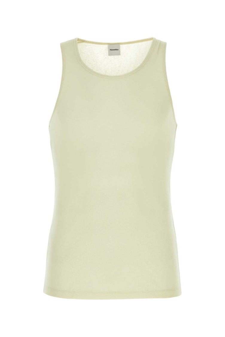 Nanushka Crew Neckline Sleeveless Tank Top Levon In White
