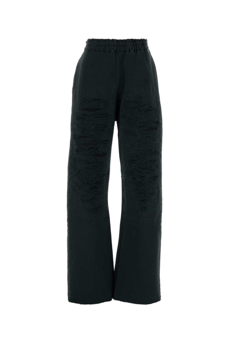 MM6 MAISON MARGIELA CHARCOAL COTTON JOGGERS