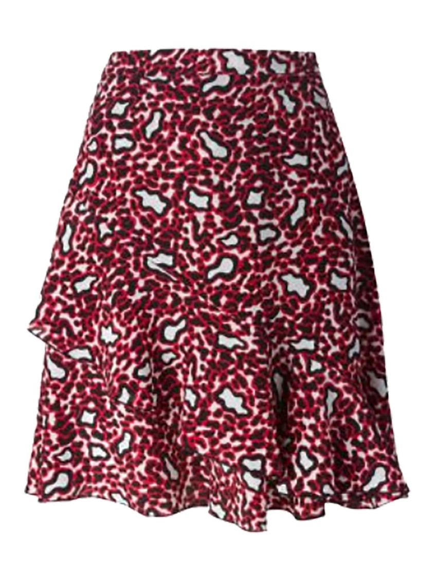 Stella Mccartney Stella Mc Cartney Leopard Skirt Red In Red