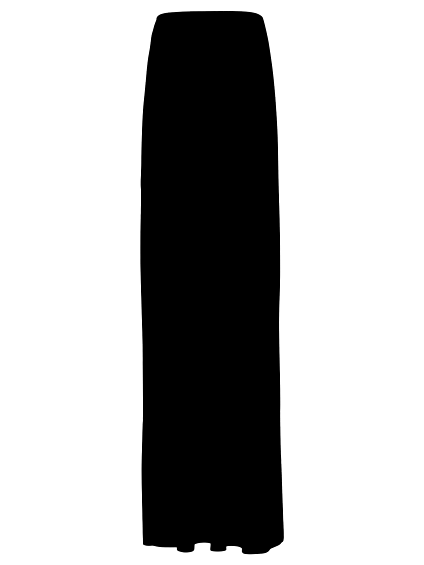 Ann Demeulemeester Tana Double Layer Jersey Skirt Ultralight Viscose In Black