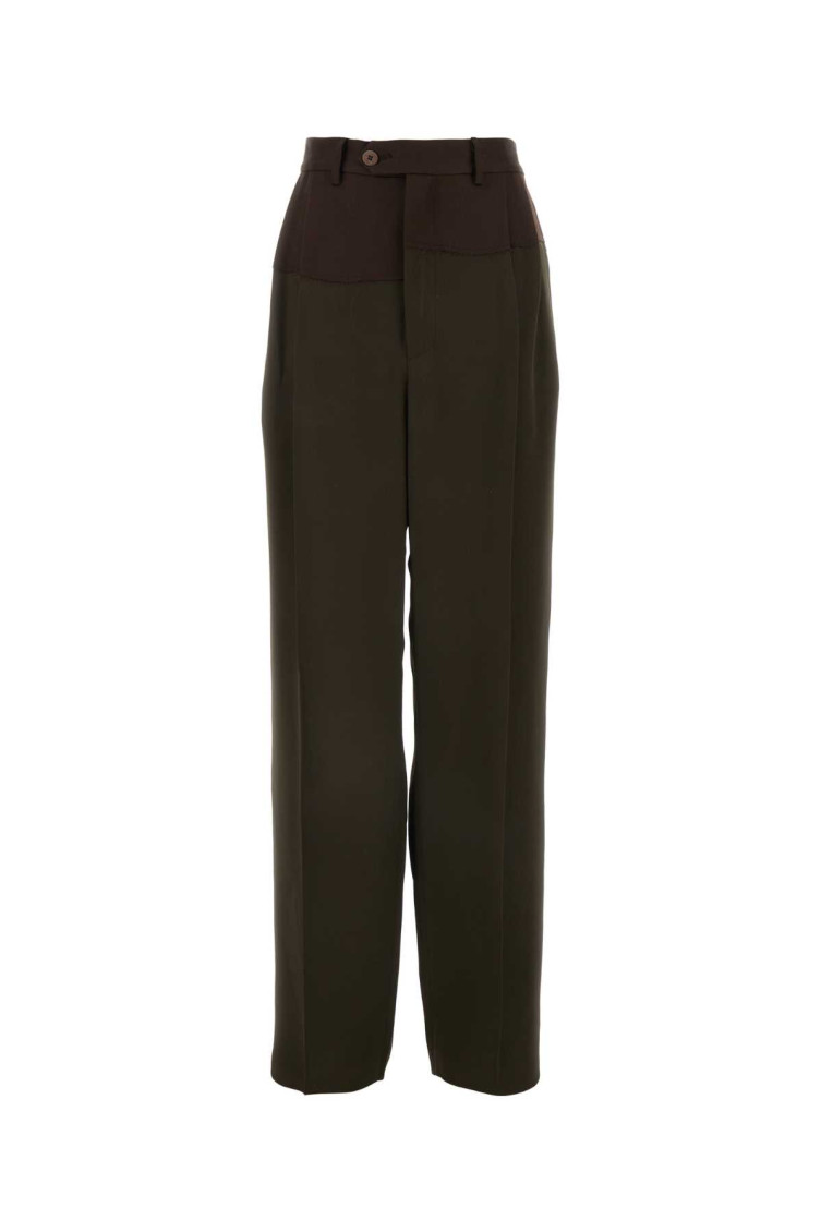 Magliano Pantalone Dalla Gamba Ampia In Misto Viscosa Marrone Donna In Dark Brown