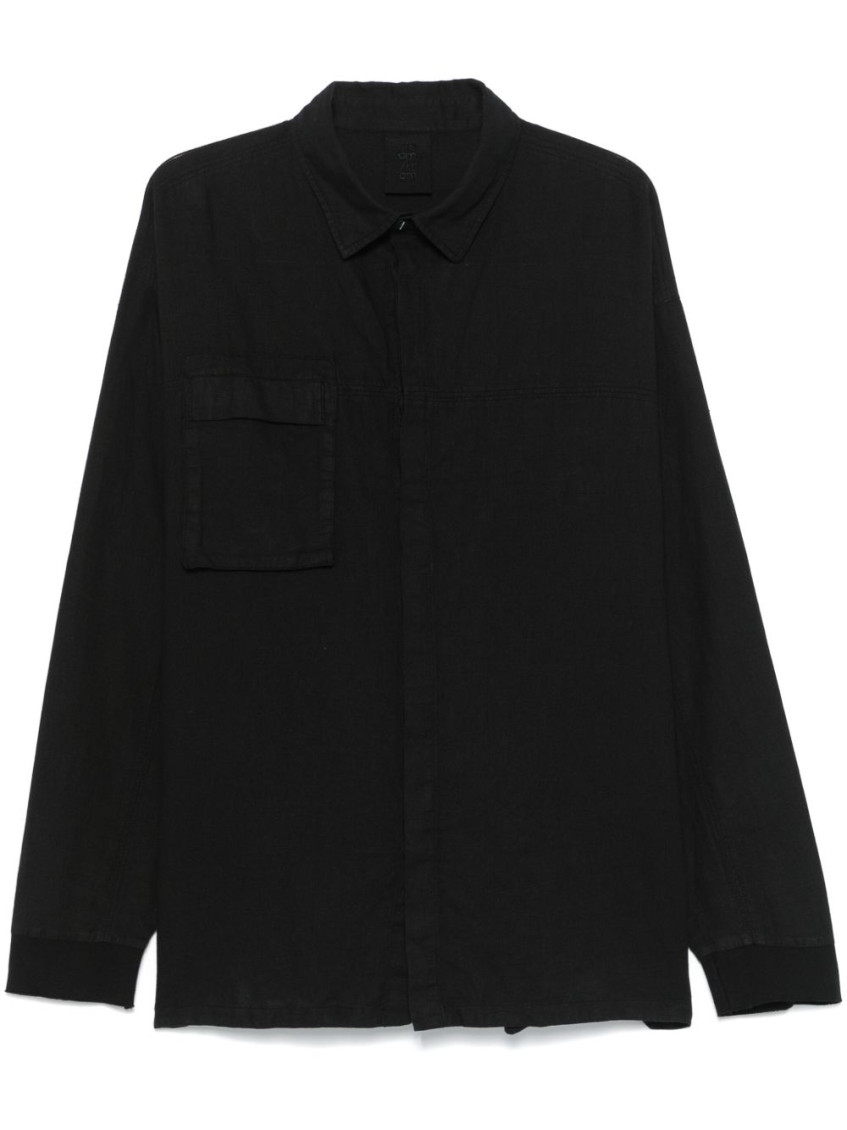 Thom Krom Classic-collar Shirt In Black