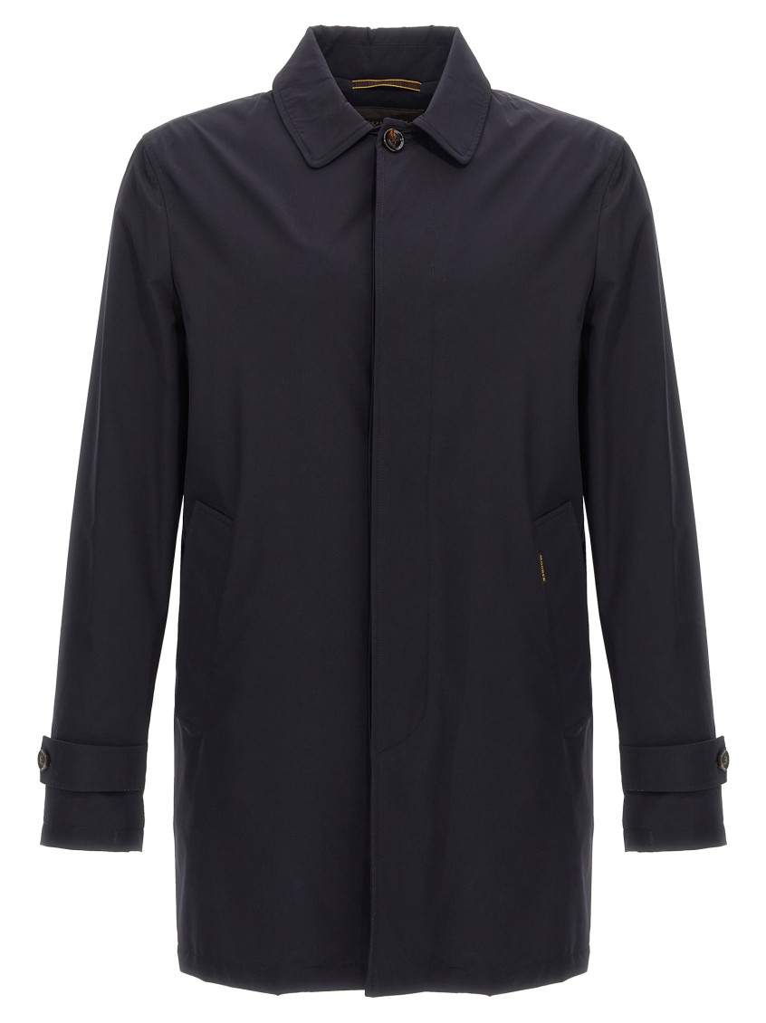 Moorer 'vittor-k' Jacket Cuff Buttons Front Pockets In Blue