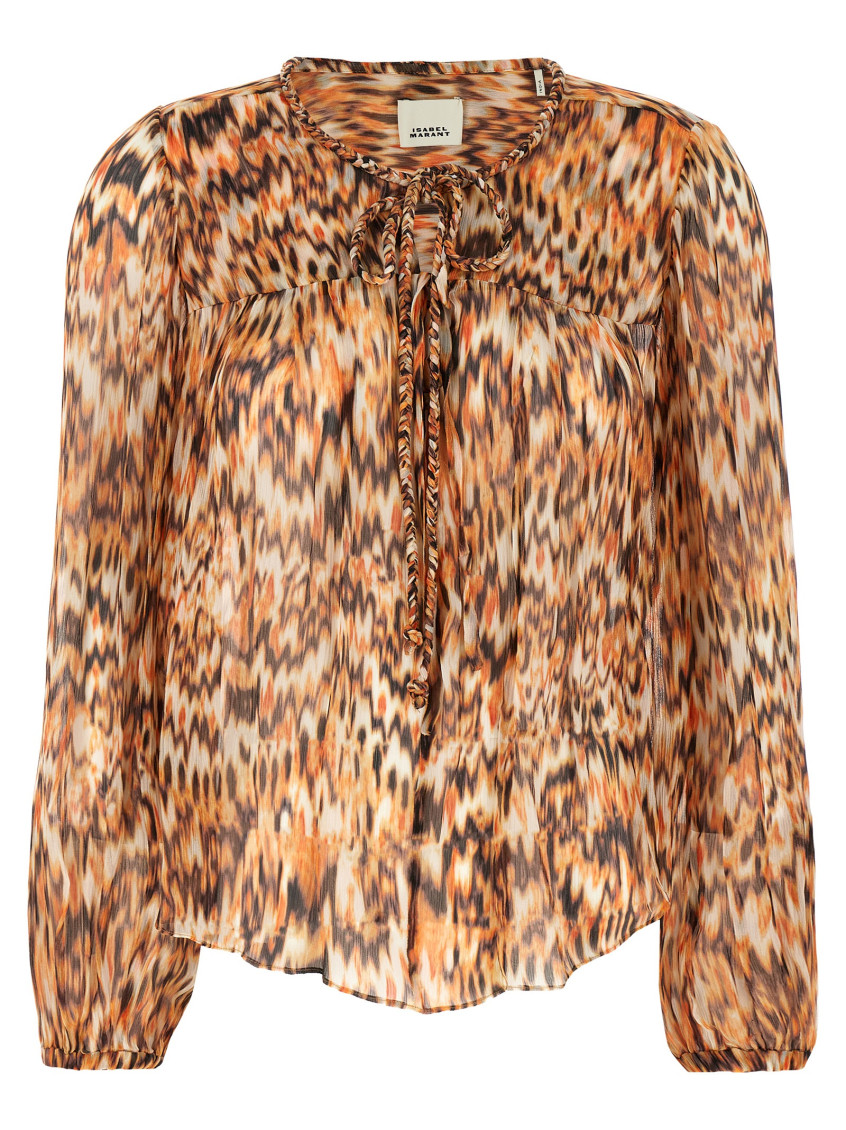 Isabel Marant Marant Ametissa Blouse In Orange
