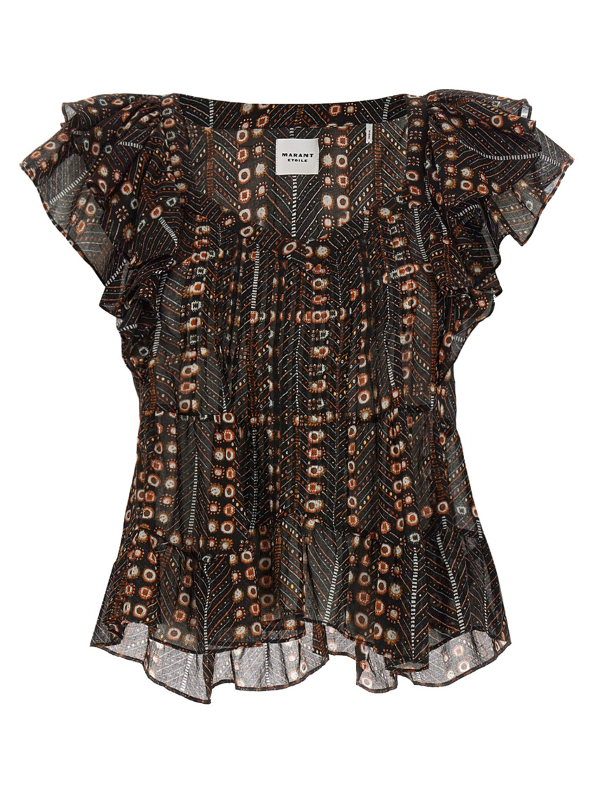 Shop Isabel Marant Étoile Black Madrana Top